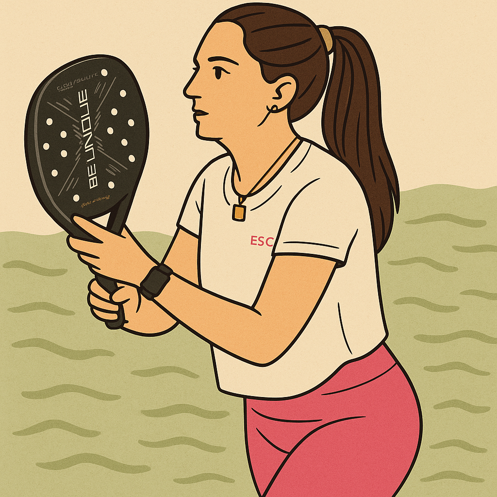 Jogadora de Beach Tennis